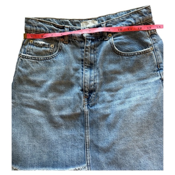 Zara Blue Denim Skirt - Picture 6 of 8